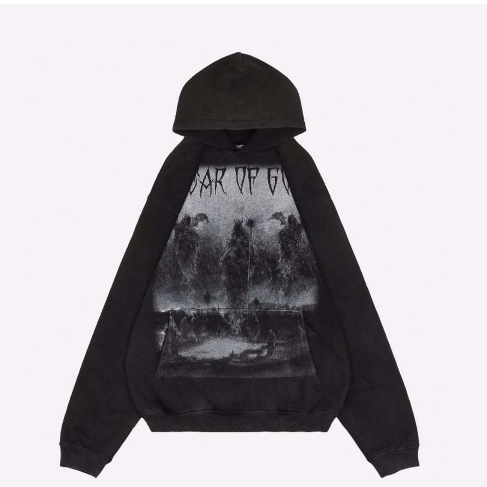 16Fw Trial and Redemption Fear Of God print hoodie